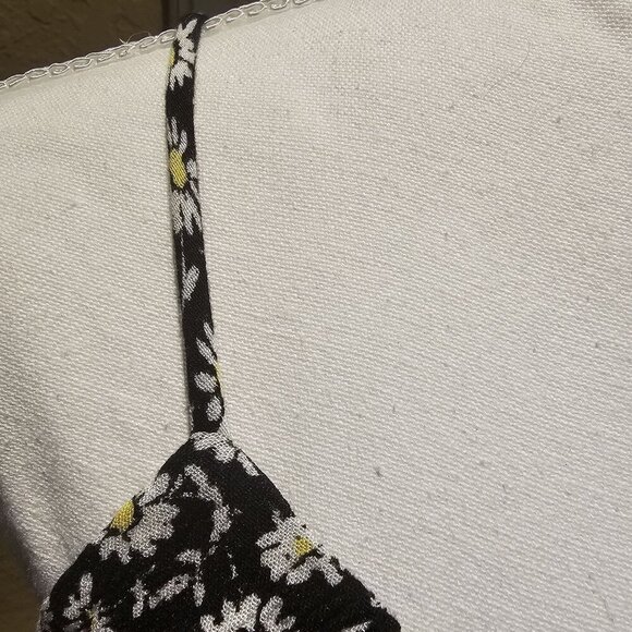 Art Class Vintage 90's, Y2K Black & White Daisy Floral Mini Slip Dress XL - Picture 6 of 7